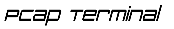 PCap Terminal font preview